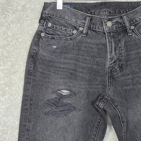Abercrombie Fitch‎ Rustin Jeans Men’s 29x30 Black Athletic Skinny Distressed - Picture 2 of 13